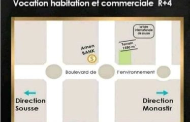 A VENDRE TERRAIN TITRÉ A SOUSSE